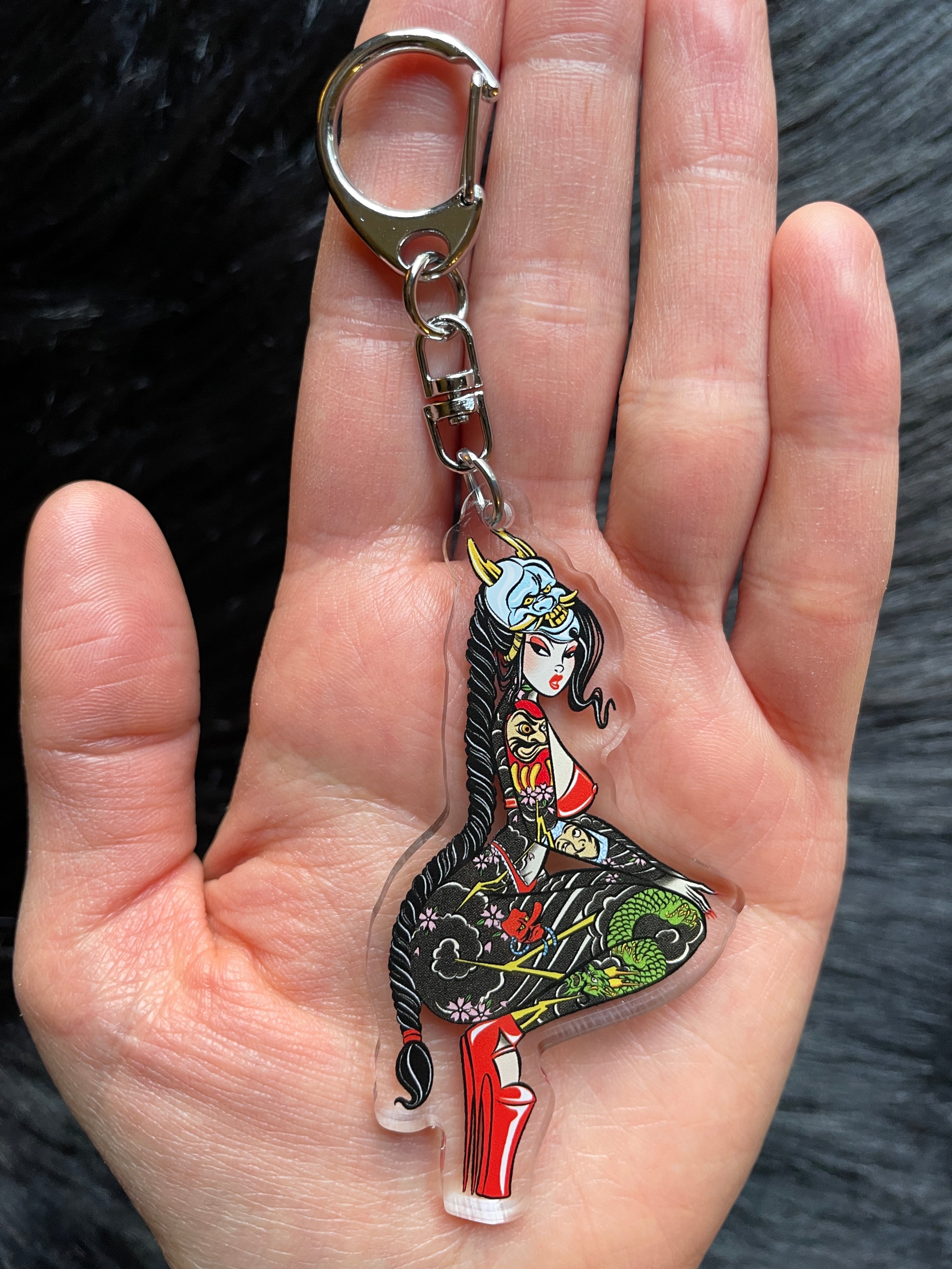Hannya Mask Keychain