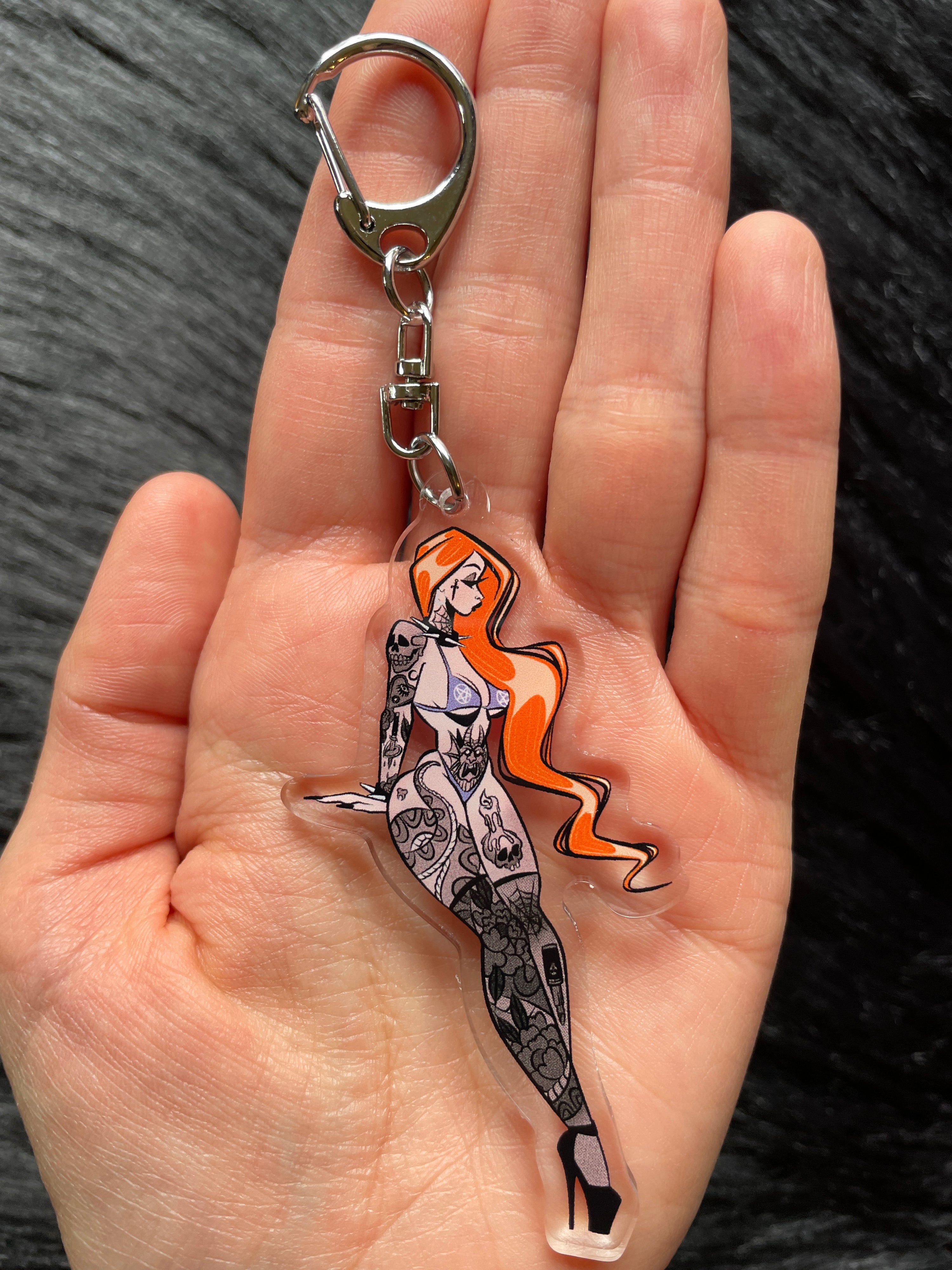 Demons in my Head Keychain