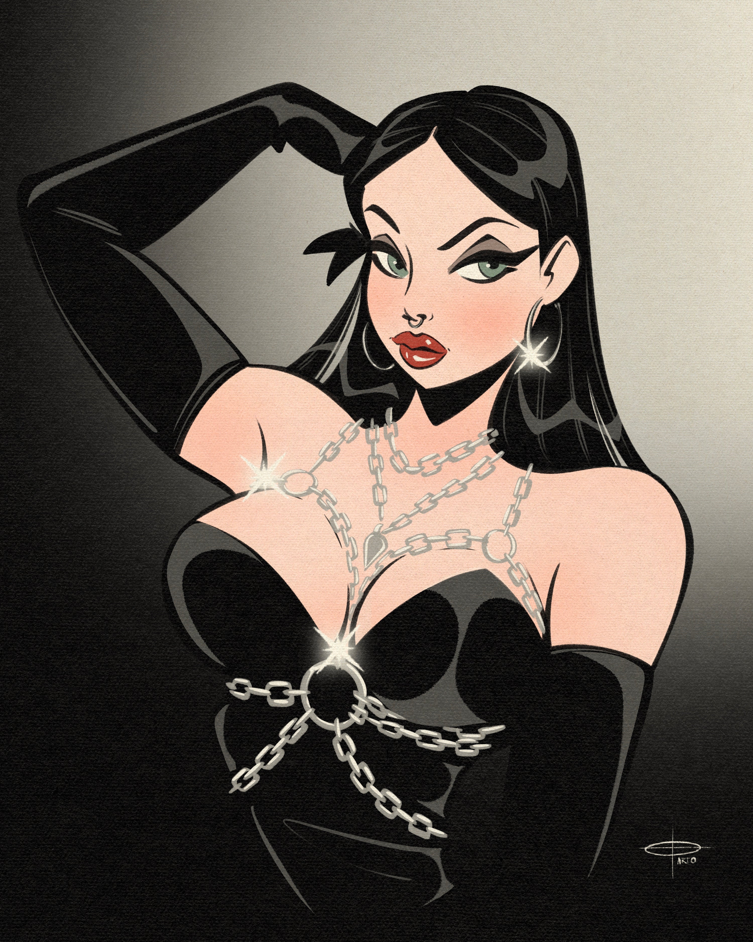 Ruby print of ruby alexia by Bloodknotcollective