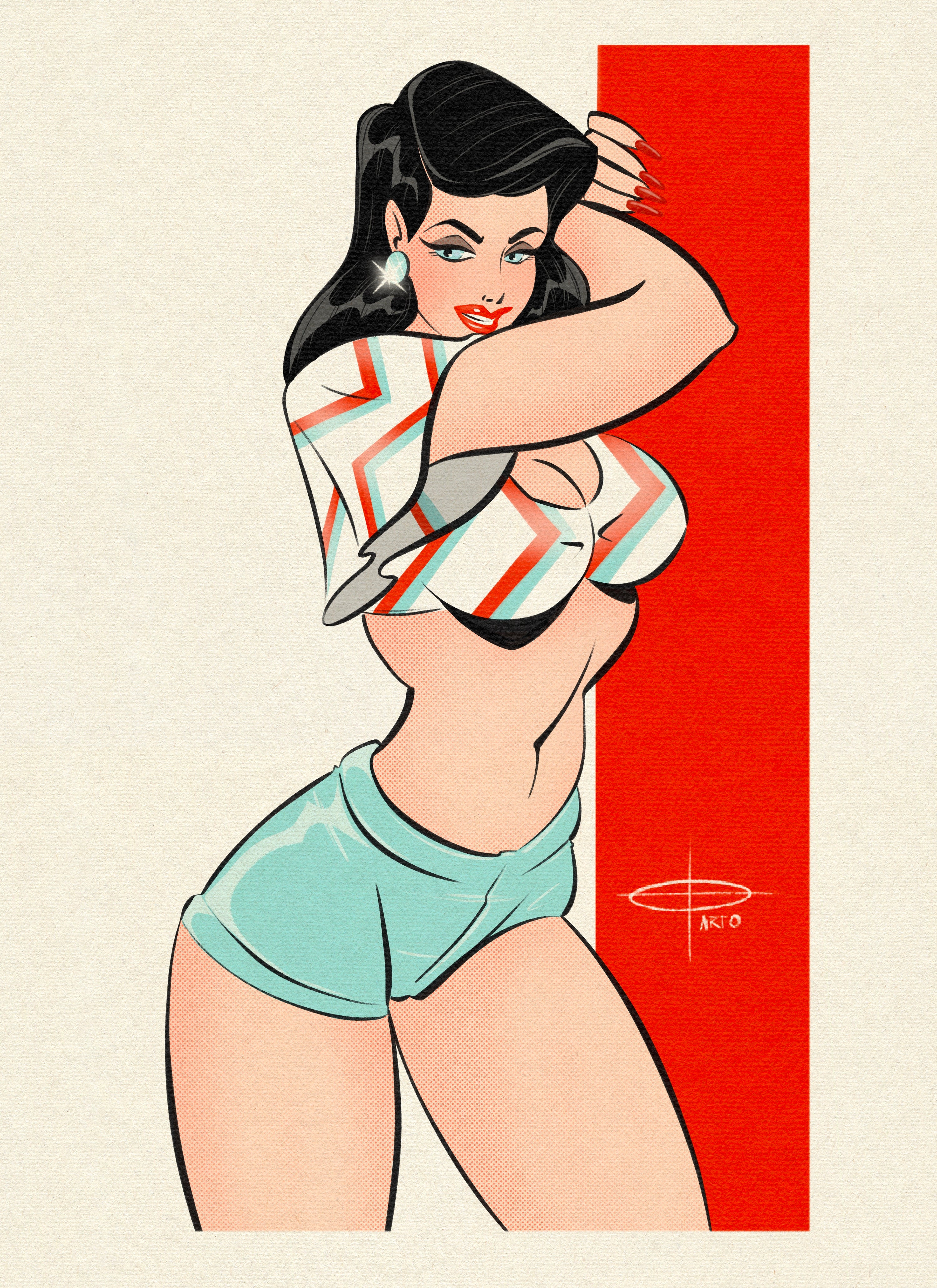 summer vintage print by bloodknotcollective