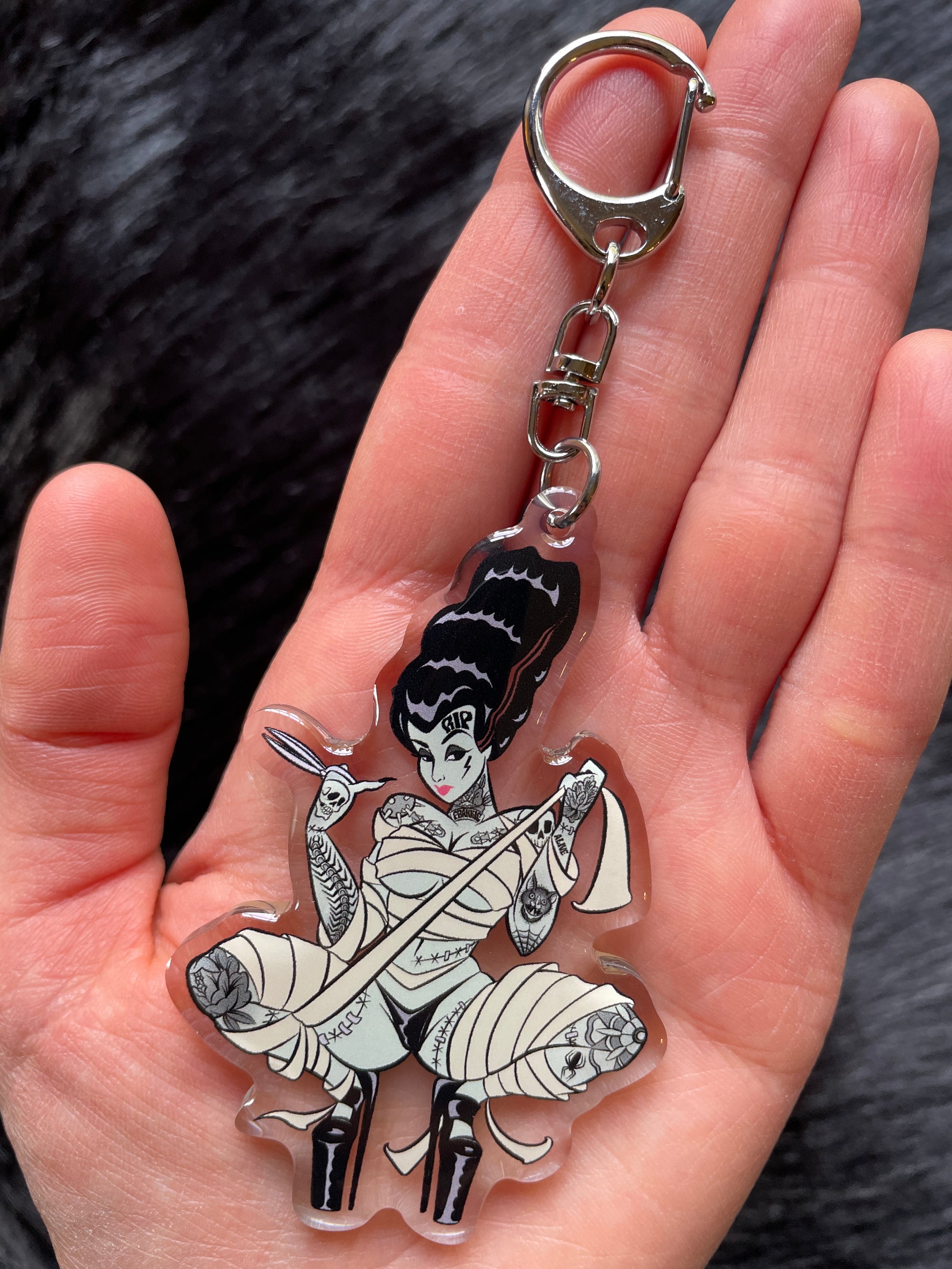 Bride of Frankenstein Keychain