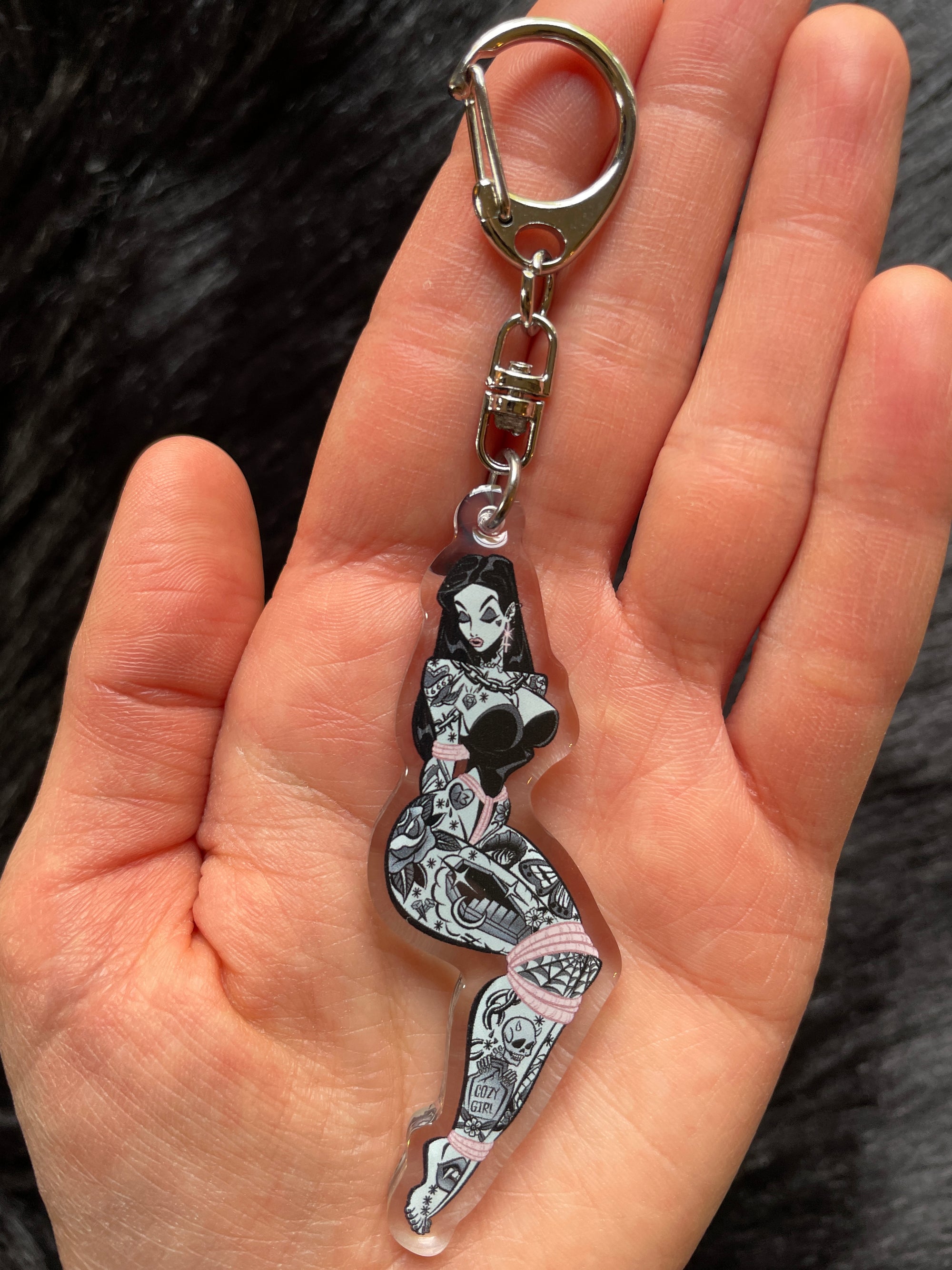 Goth Ghoul Keychain