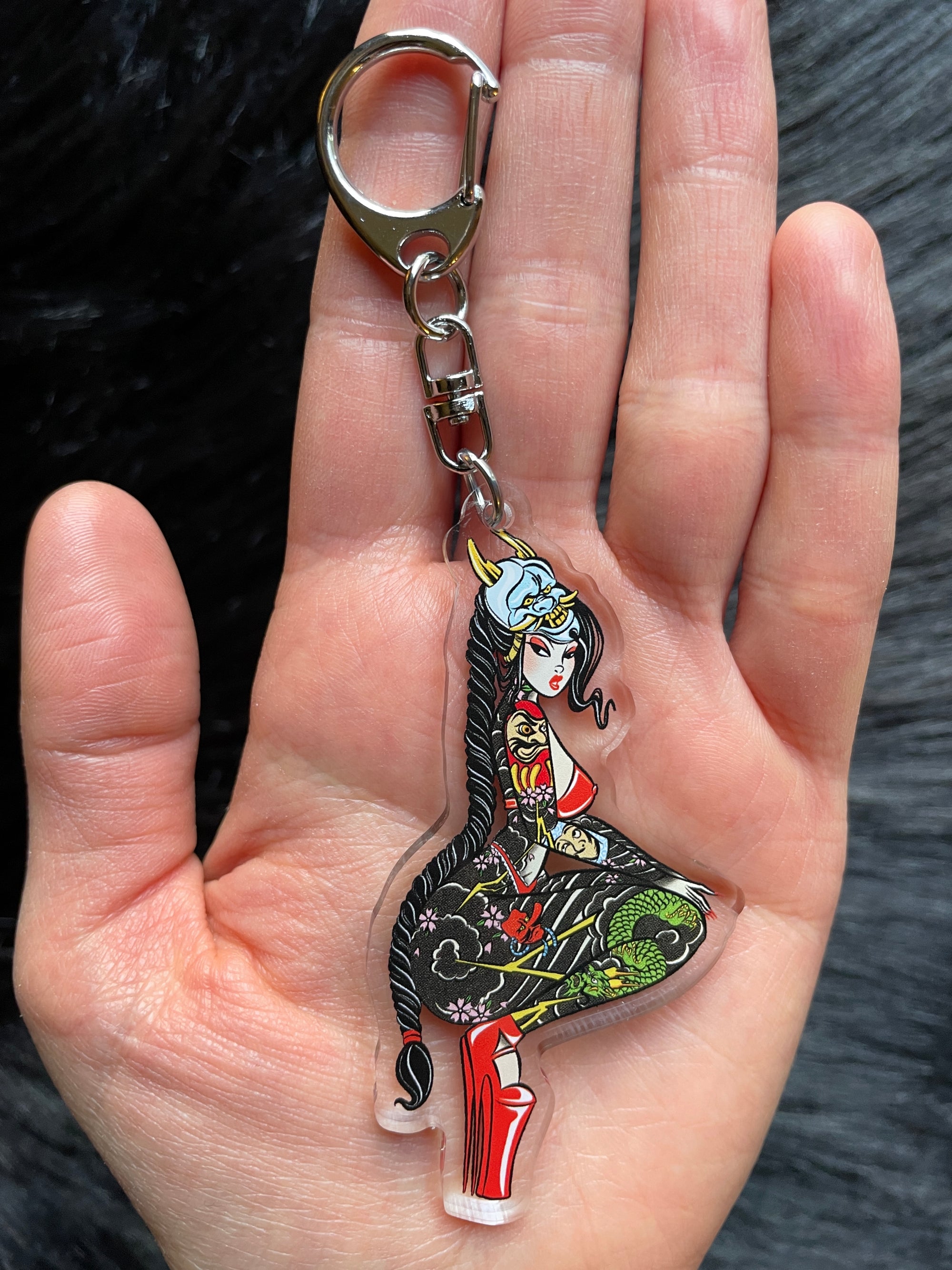 Hannya Mask Keychain