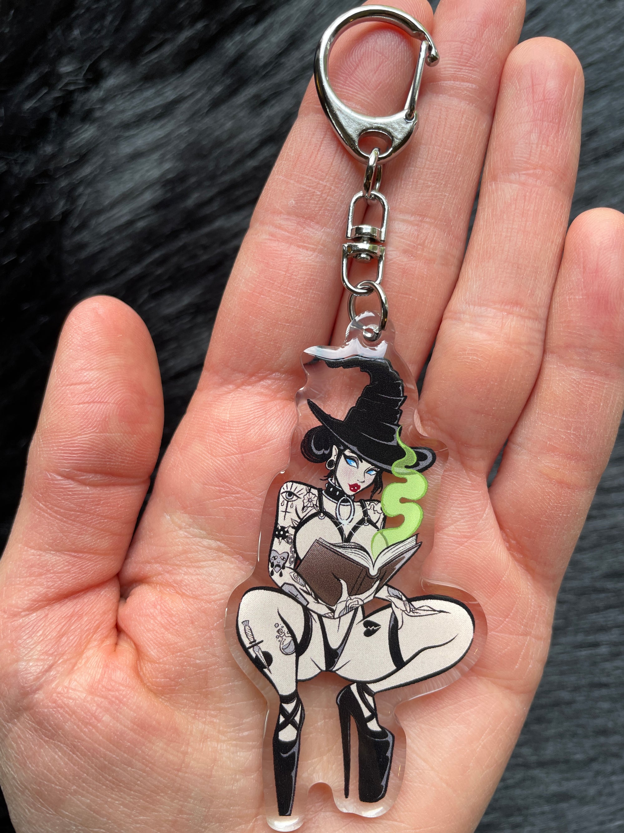 Razor Witch Keychain