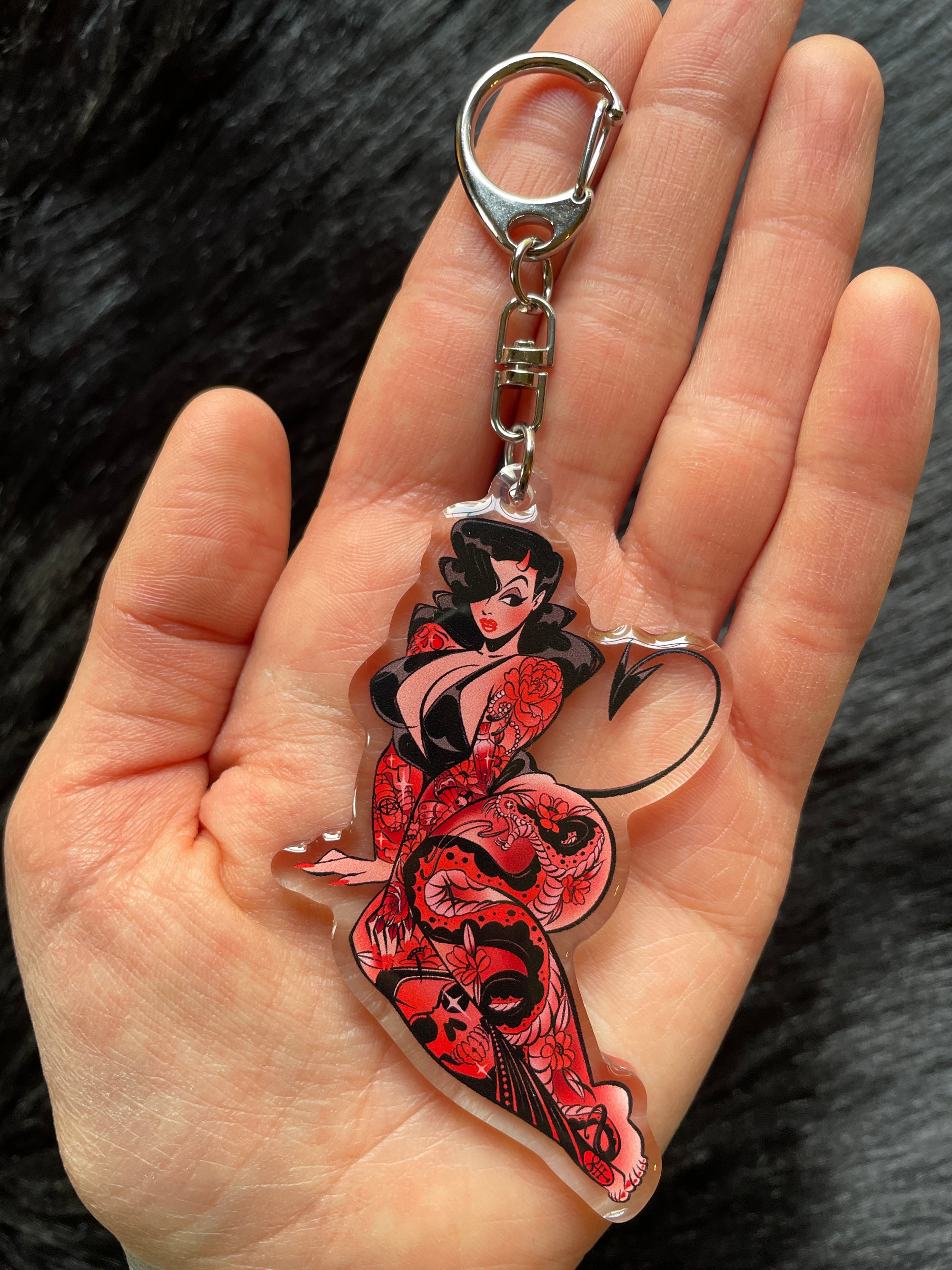 Red Devil Keychain