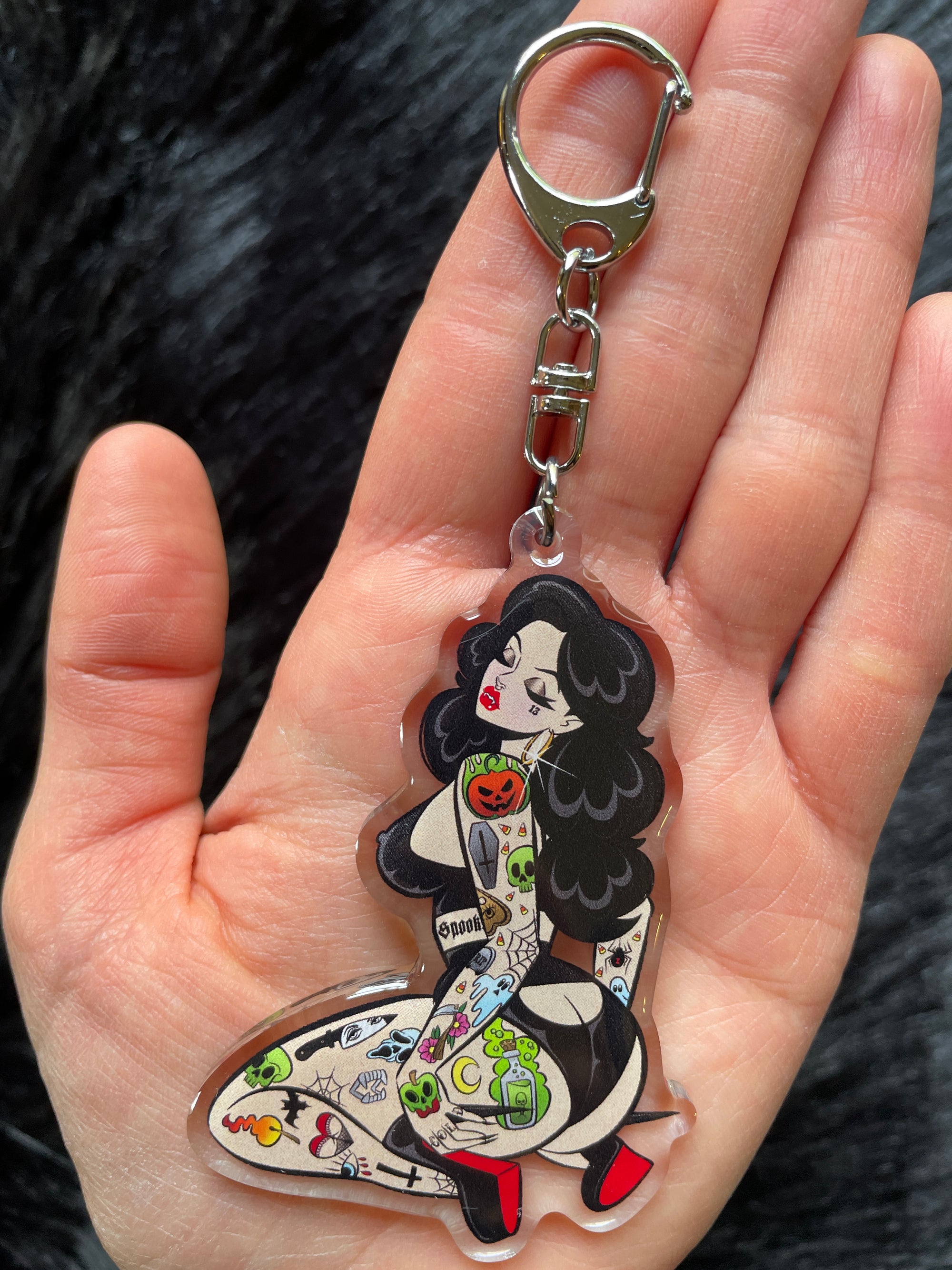 Vampire Babe Keychain