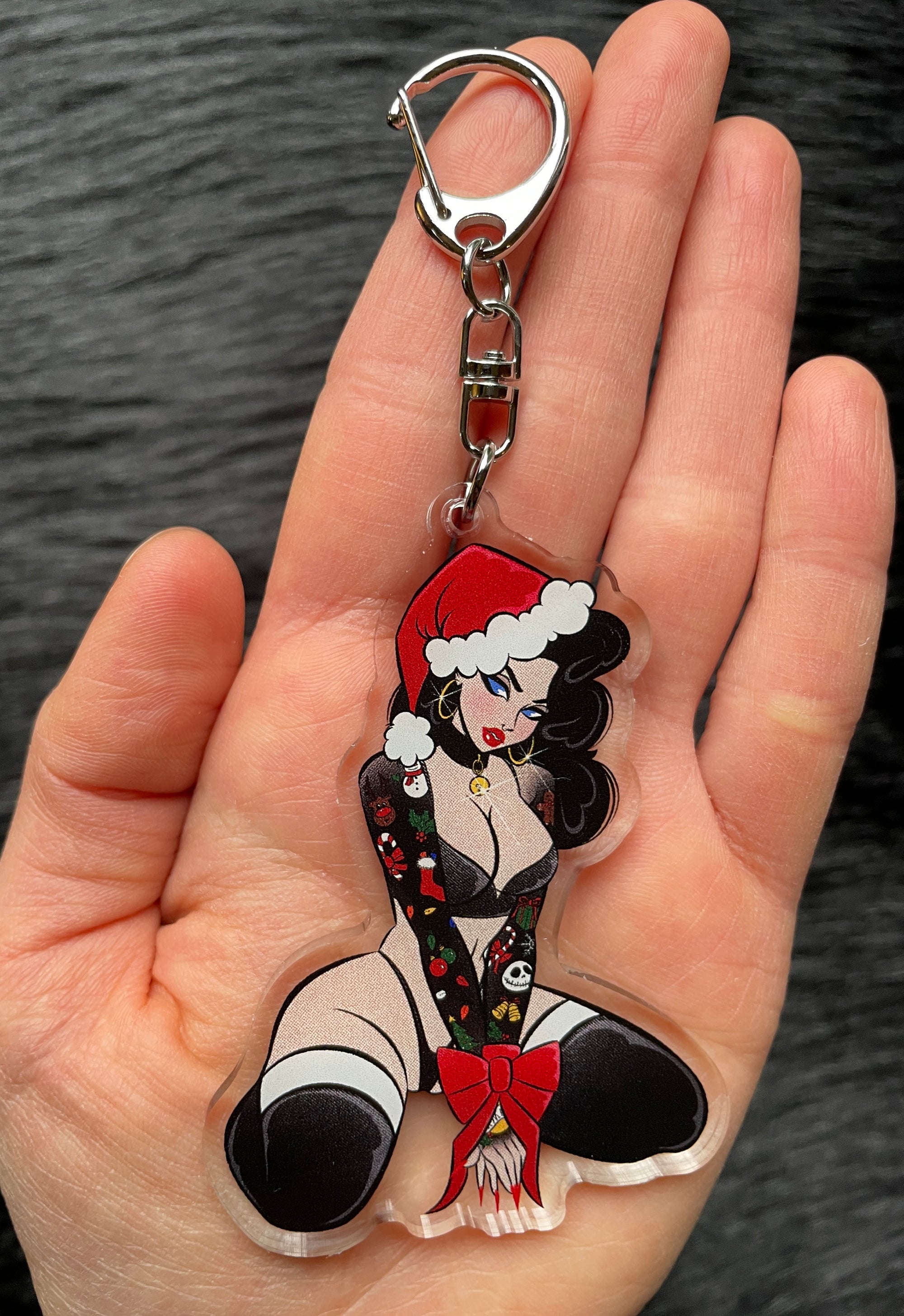 X-Mas Babe Keychain