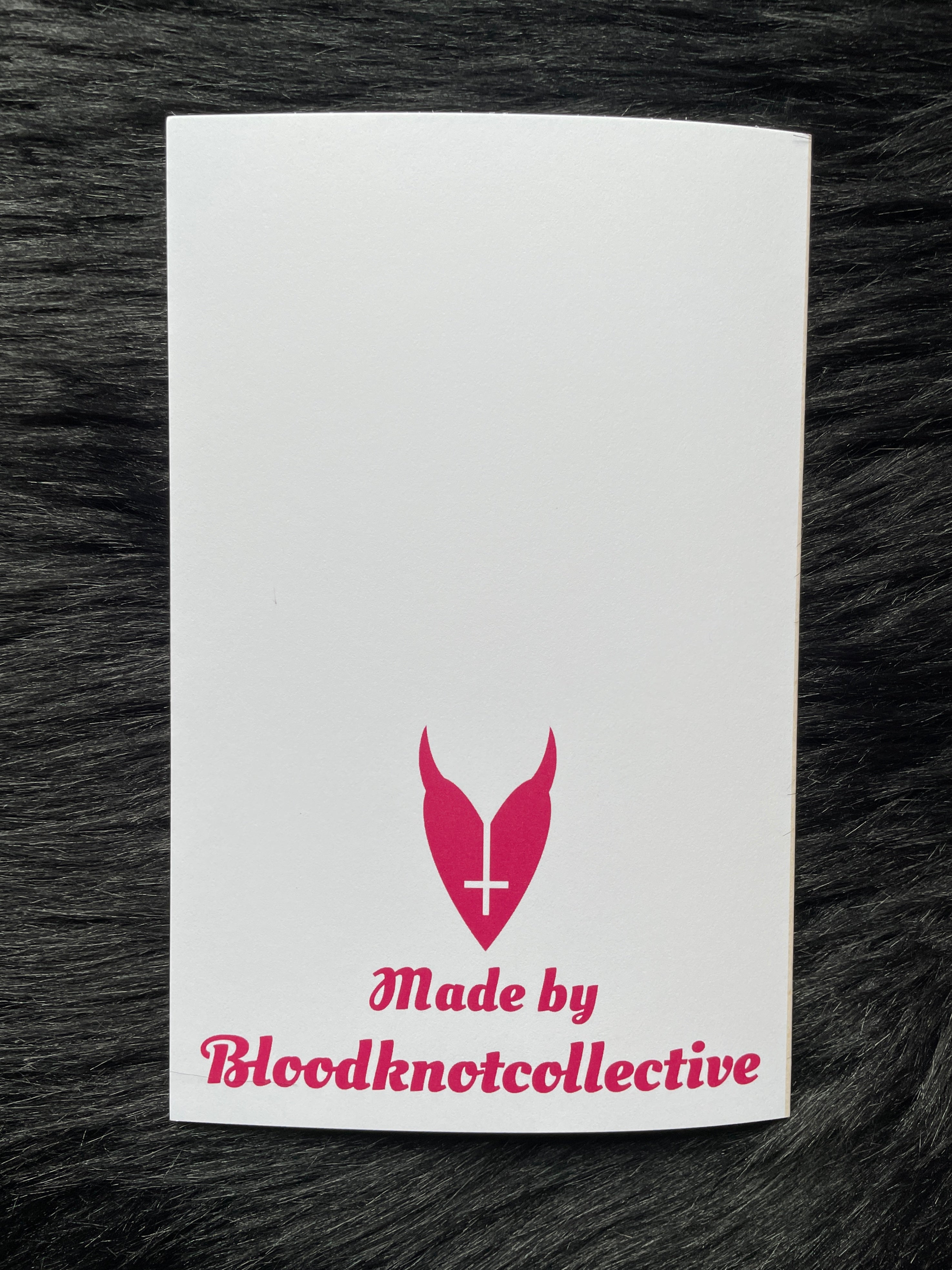 backside of be mine card
