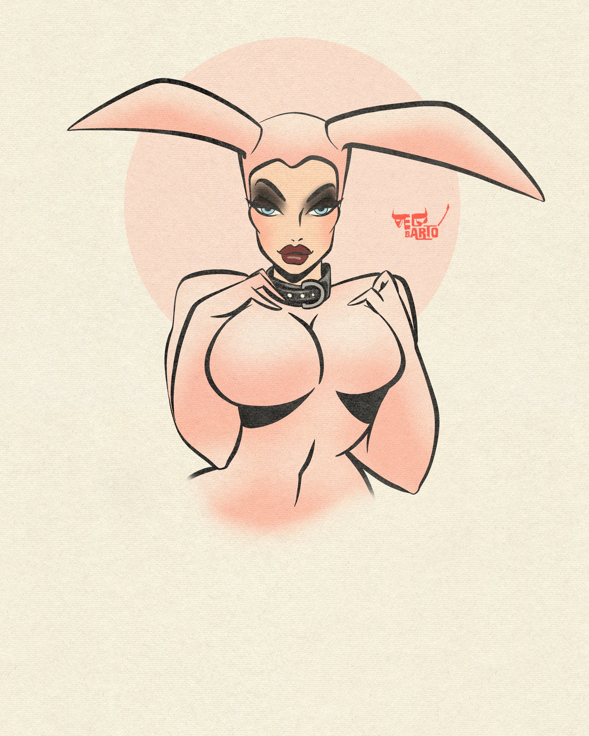 easter bunz print by bloodknotcollective