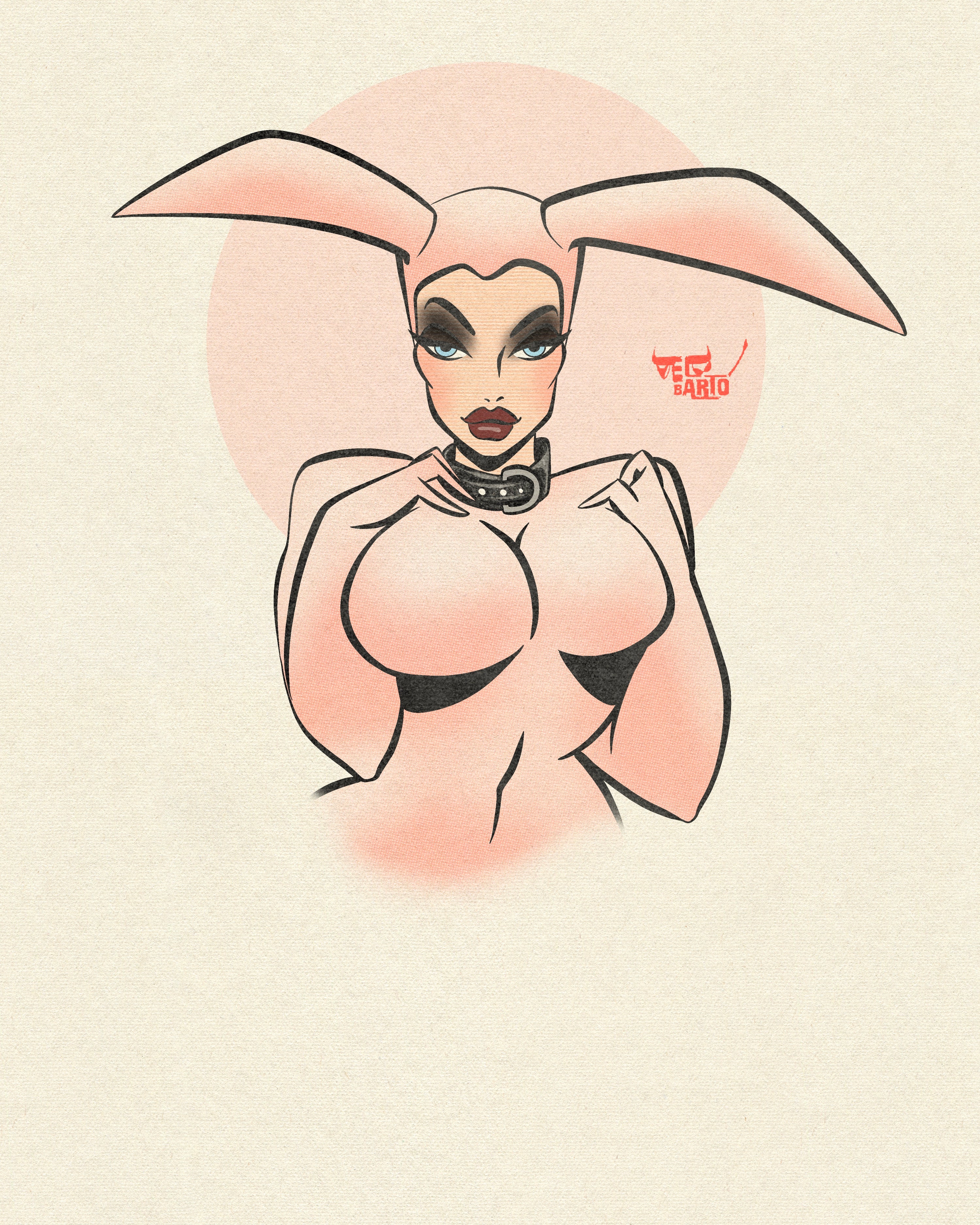 easter bunz print by bloodknotcollective