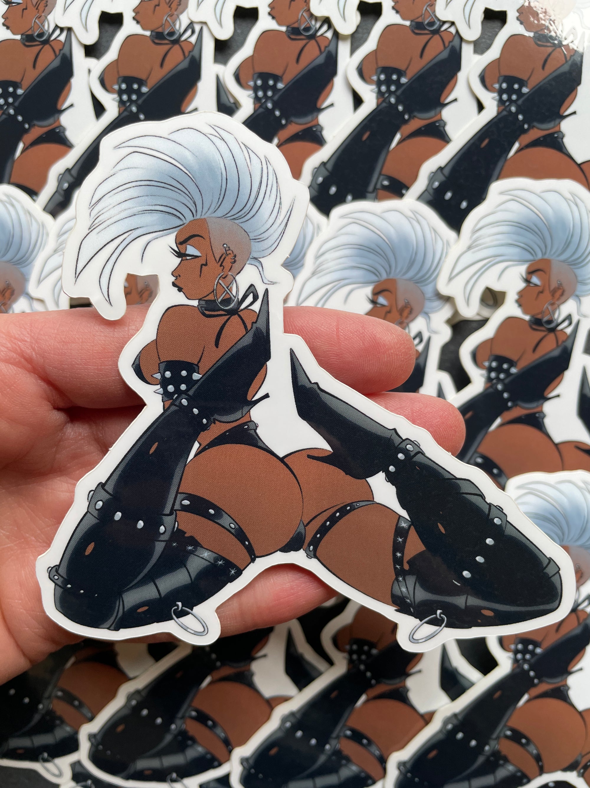 Goth booty sticker by bloodknotcollective