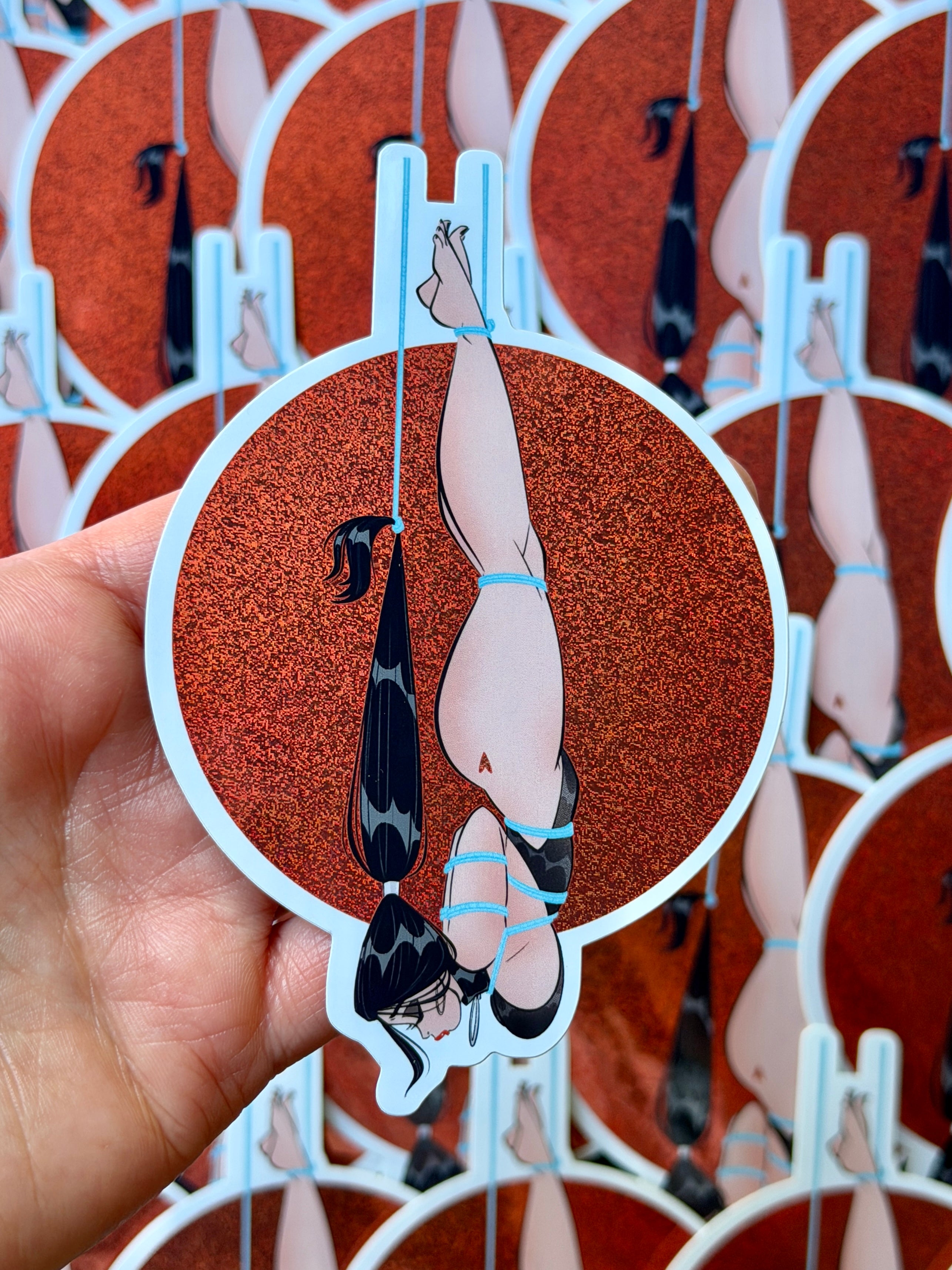 shibari pixie dust glitter sticker