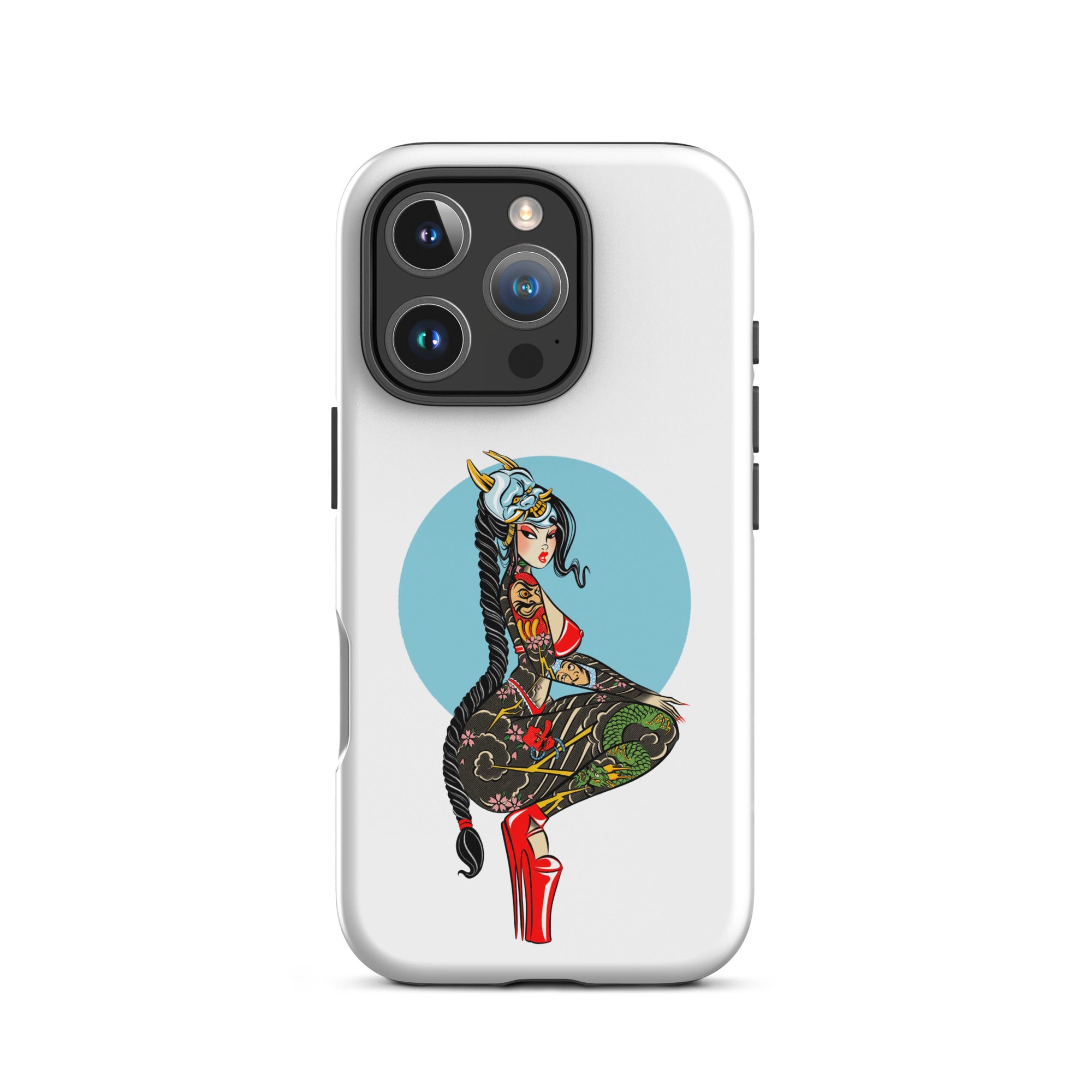 tattooed asian tough iphone case by bloodknotcollective