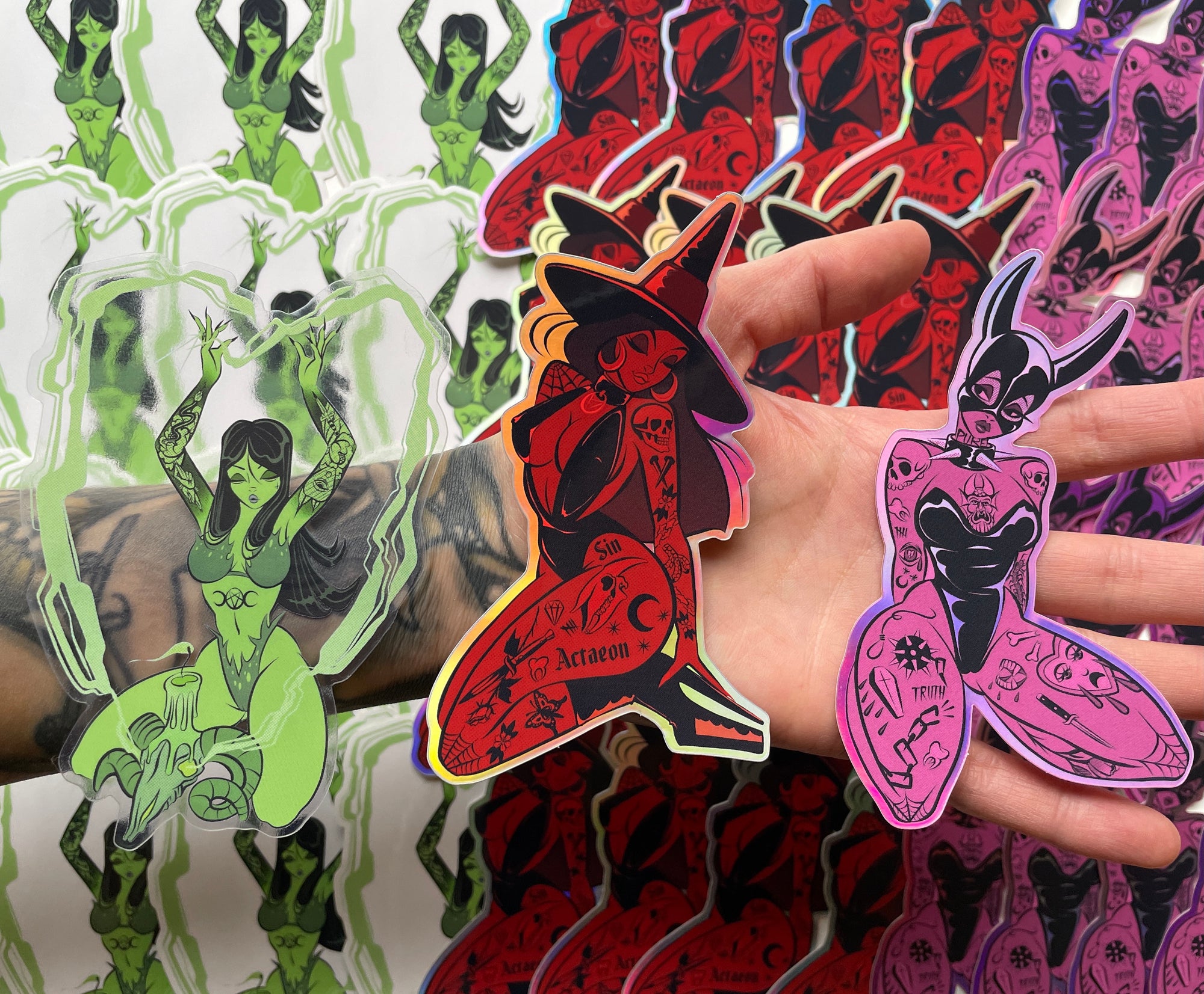 monochromatic sticker pack by bloodknotcollective