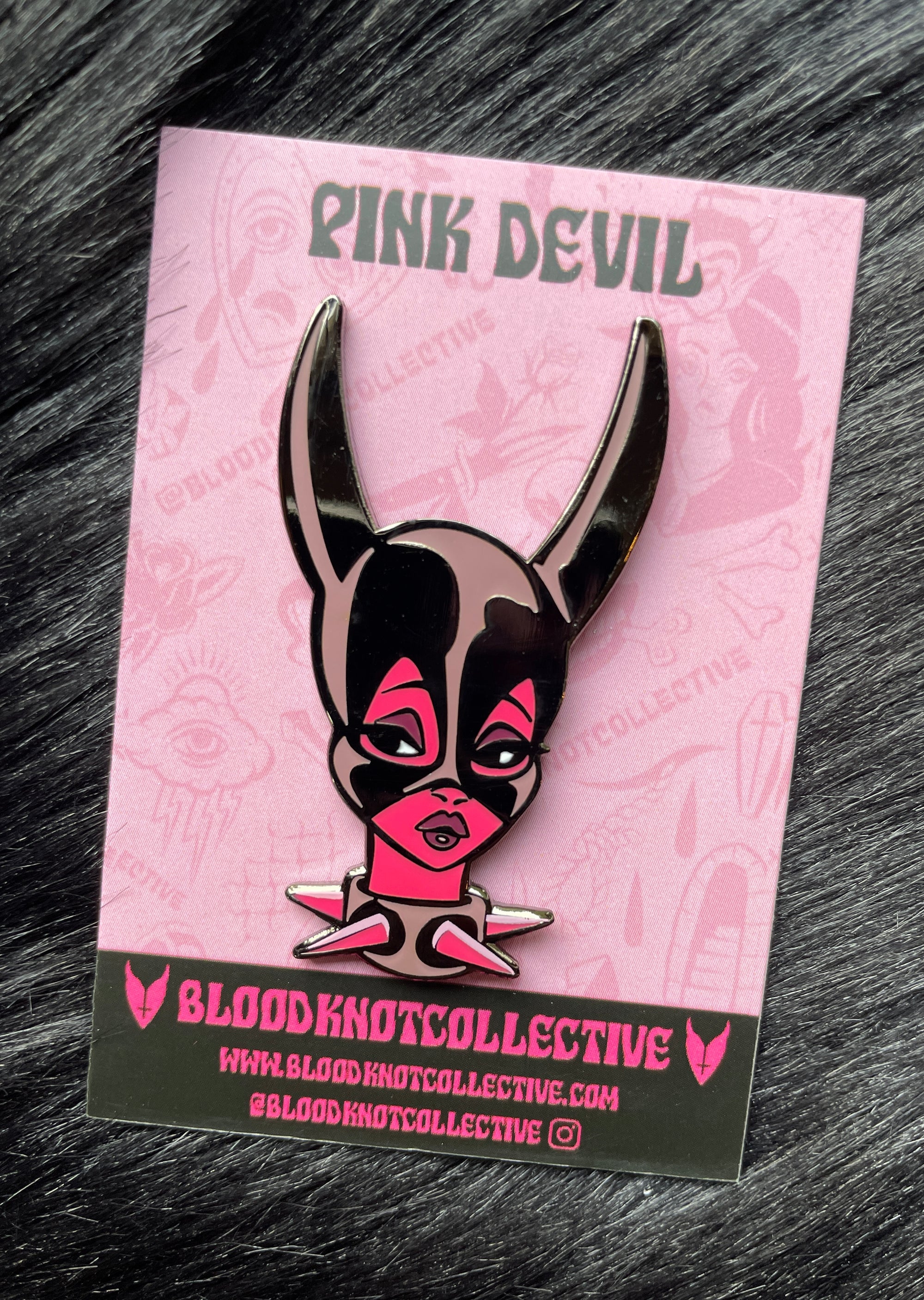 Pink Devil Hard Enamel Pin