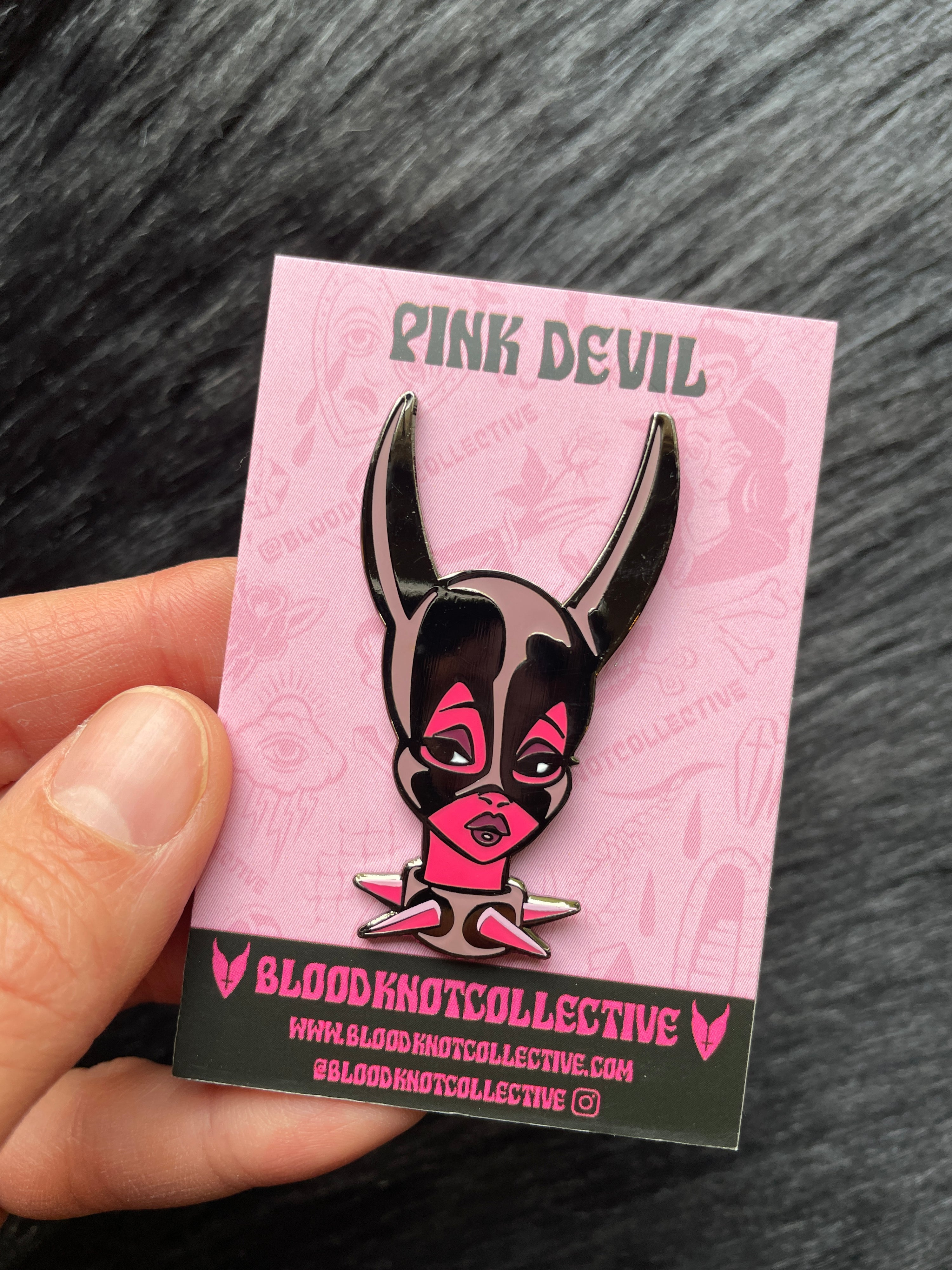 Pink Devil Hard Enamel Pin