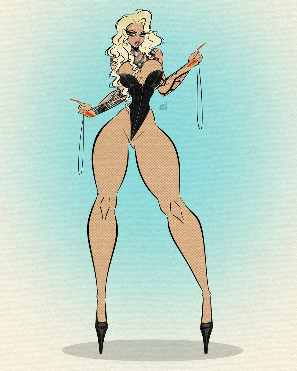 Pixie Pinup Print – Bloodknotcollective