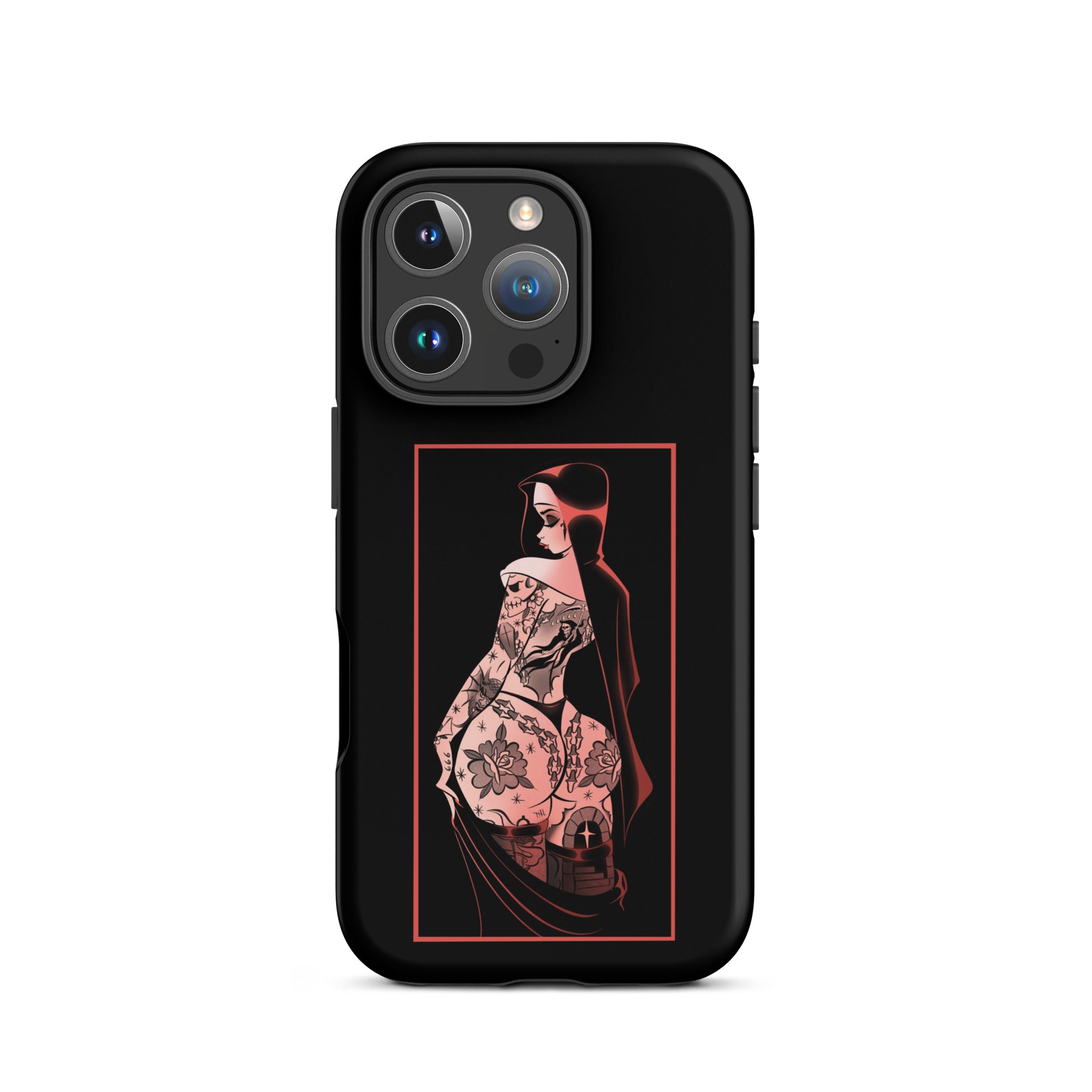 tattooed nun tough iphone case by bloodknotcollective